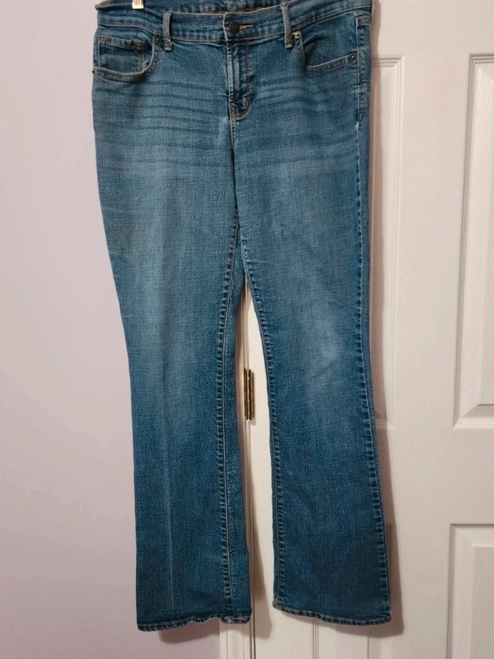 Old Navy Medium Blue Flare Jeans for Women